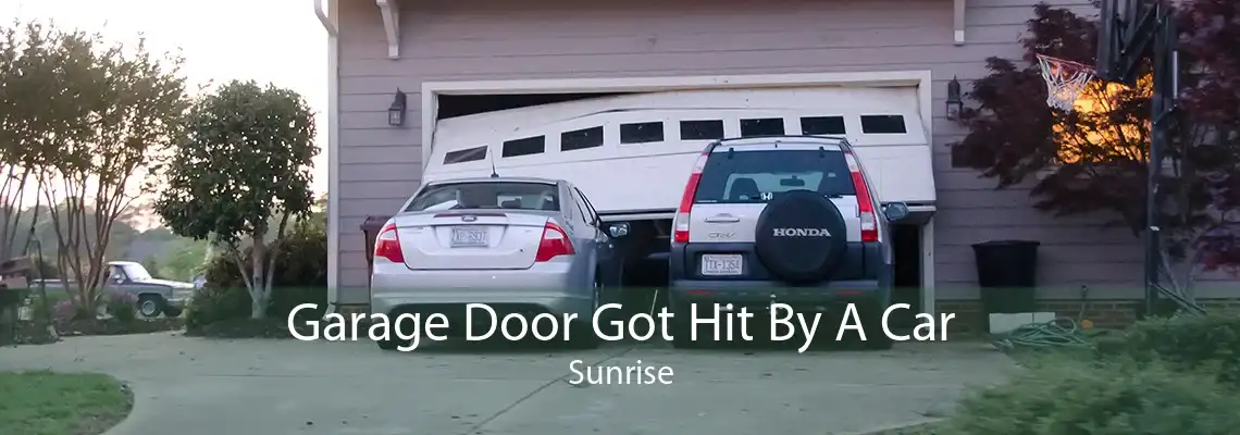 Garage Door Got Hit By A Car Sunrise