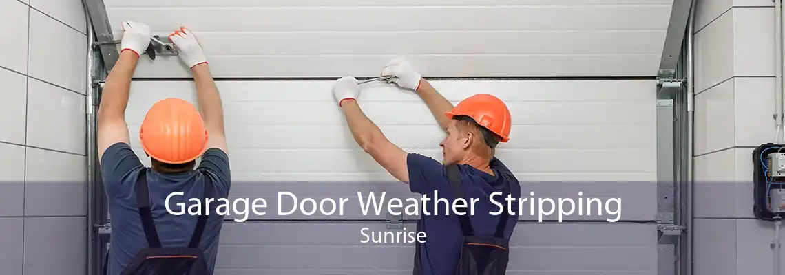 Garage Door Weather Stripping Sunrise