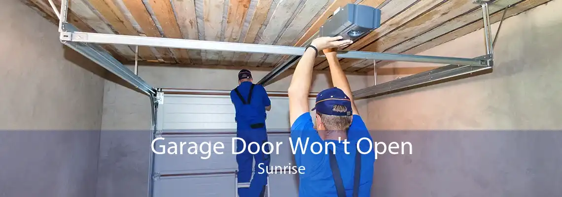 Garage Door Won't Open Sunrise