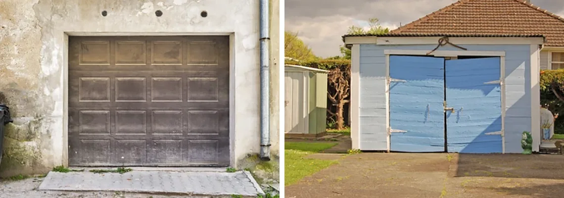 Rotten Steel Garage Door Repair in Sunrise